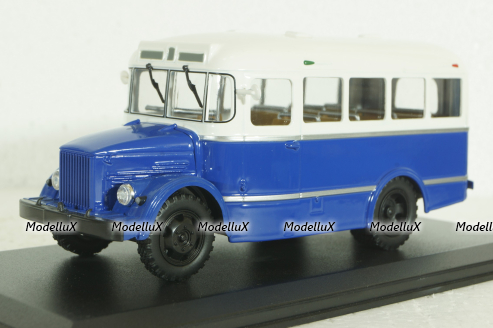 Кавз-651, бело/синий, 03001E, Classicbus 1:43