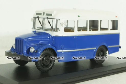 Кавз-651, бело/синий, 03001E, Classicbus 1:43