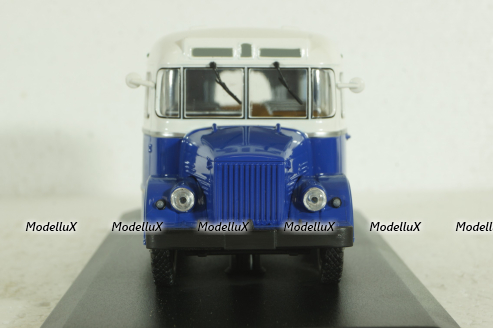 Кавз-651, бело/синий, 03001E, Classicbus 1:43