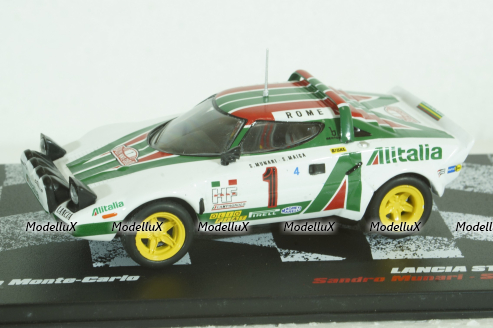Lancia Stratos #1, Rally Monte Carlo 1977, Sandro Munari/Silvio Maiga, Vencedores de Rally #16, Altaya 1:43 ( Чешская Серия) с журналом!