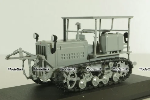 ДТ-57 трактор 1957, серый, ТРАКТОРЫ история,люди,машины (Hachette) №34 1:43