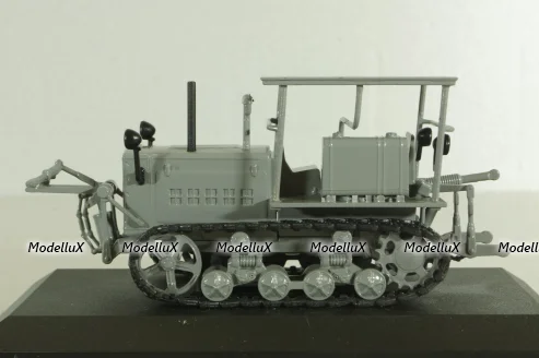 ДТ-57 трактор 1957, серый, ТРАКТОРЫ история,люди,машины (Hachette) №34 1:43