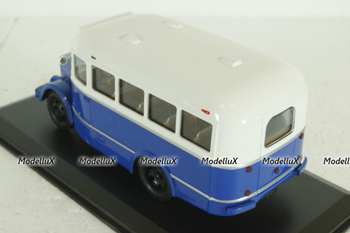 Кавз-651, бело/синий, 03001E, Classicbus 1:43