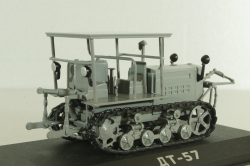 ДТ-57 трактор 1957, серый, ТРАКТОРЫ история,люди,машины (Hachette) №34 1:43