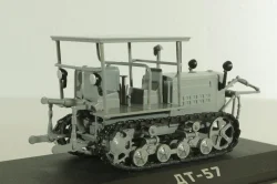 ДТ-57 трактор 1957, серый, ТРАКТОРЫ история,люди,машины (Hachette) №34 1:43