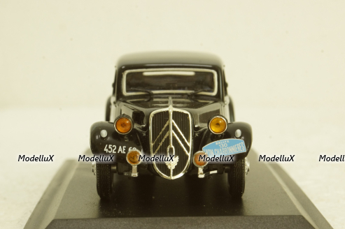 Citroen Traction 15 six de Rallyes 1954, black , Atlas 1:43