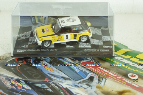 Renault 5 Turbo #9, Rally Monte Carlo 1981, Jean Ragnotti/Jean-Marc Andrie, Vencedores de Rally #9, Altaya 1:43 ( Чешская Серия) с журналом!