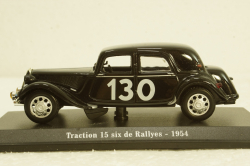 Citroen Traction 15 six de Rallyes 1954, black , Atlas 1:43