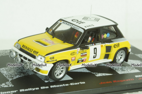 Renault 5 Turbo #9, Rally Monte Carlo 1981, Jean Ragnotti/Jean-Marc Andrie, Vencedores de Rally #9, Altaya 1:43 ( Чешская Серия) с журналом!