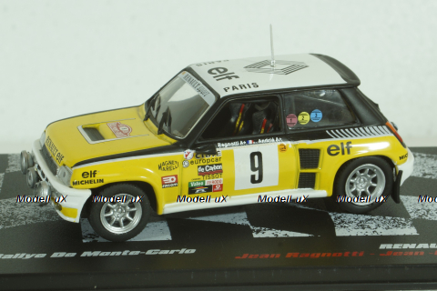 Renault 5 Turbo #9, Rally Monte Carlo 1981, Jean Ragnotti/Jean-Marc Andrie, Vencedores de Rally #9, Altaya 1:43 ( Чешская Серия) с журналом!