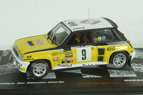 Renault 5 Turbo #9, Rally Monte Carlo 1981, Jean Ragnotti/Jean-Marc Andrie, Vencedores de Rally #9, Altaya 1:43 ( Чешская Серия) с журналом!