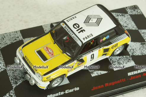 Renault 5 Turbo #9, Rally Monte Carlo 1981, Jean Ragnotti/Jean-Marc Andrie, Vencedores de Rally #9, Altaya 1:43 ( Чешская Серия) с журналом!