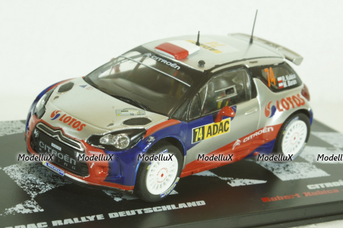 Citroen DS3 RRC #74, Rally Germany 2013, Robert Kubica/Maciej Baran,  Vencedores de Rally #23, Altaya 1:43 ( Чешская Серия) с журналом!