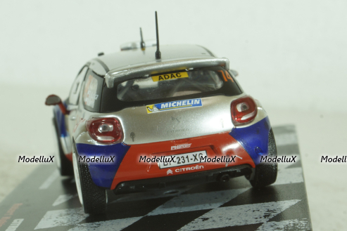 Citroen DS3 RRC #74, Rally Germany 2013, Robert Kubica/Maciej Baran,  Vencedores de Rally #23, Altaya 1:43 ( Чешская Серия) с журналом!