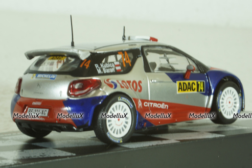 Citroen DS3 RRC #74, Rally Germany 2013, Robert Kubica/Maciej Baran,  Vencedores de Rally #23, Altaya 1:43 ( Чешская Серия) с журналом!