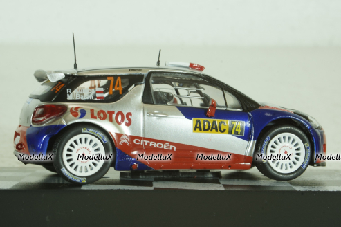 Citroen DS3 RRC #74, Rally Germany 2013, Robert Kubica/Maciej Baran,  Vencedores de Rally #23, Altaya 1:43 ( Чешская Серия) с журналом!