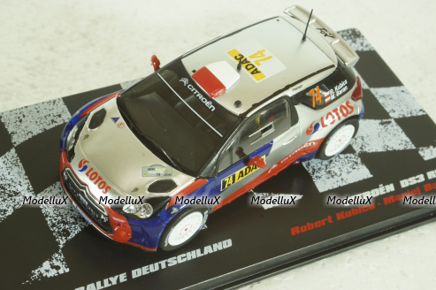 Citroen DS3 RRC #74, Rally Germany 2013, Robert Kubica/Maciej Baran,  Vencedores de Rally #23, Altaya 1:43 ( Чешская Серия) с журналом!