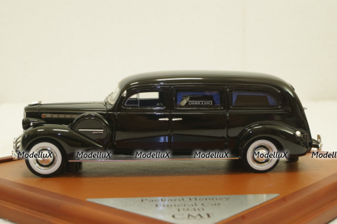 Packard Henney Hearse 1940, black, CMF43065, CMF 1:43