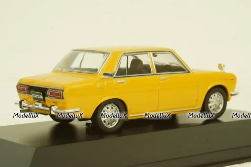 Datsun 510 Sedan 1971 Yellow, F43-136, First 43 1:43
