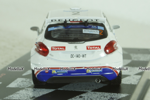 Peugeot 208 T16 #2, Rally Akropolis 2014, Craig Breen/Scott Martin, Vencedores de Rally #17, Altaya 1:43 ( Чешская Серия) с журналом!