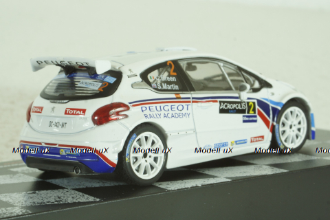Peugeot 208 T16 #2, Rally Akropolis 2014, Craig Breen/Scott Martin, Vencedores de Rally #17, Altaya 1:43 ( Чешская Серия) с журналом!