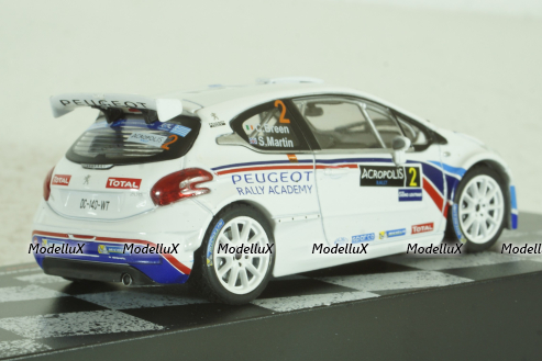 Peugeot 208 T16 #2, Rally Akropolis 2014, Craig Breen/Scott Martin, Vencedores de Rally #17, Altaya 1:43 ( Чешская Серия) с журналом!