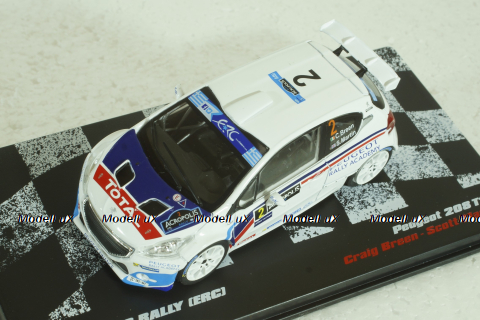 Peugeot 208 T16 #2, Rally Akropolis 2014, Craig Breen/Scott Martin, Vencedores de Rally #17, Altaya 1:43 ( Чешская Серия) с журналом!