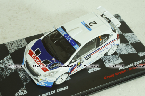 Peugeot 208 T16 #2, Rally Akropolis 2014, Craig Breen/Scott Martin, Vencedores de Rally #17, Altaya 1:43 ( Чешская Серия) с журналом!