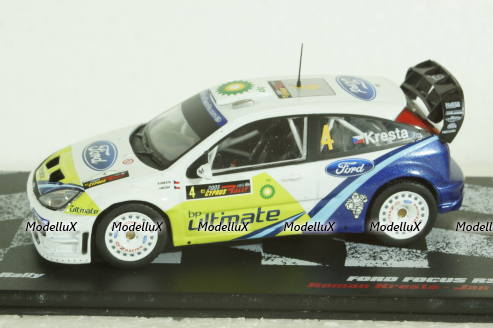 Ford Focus RS WRC #4, Rally Cyprus 2005, Roman Kresta/Jan Mozny, Vencedores de Rally #12, Altaya 1:43 ( Чешская Серия) с журналом!