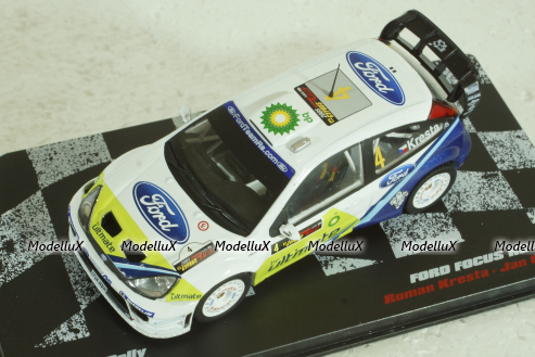 Ford Focus RS WRC #4, Rally Cyprus 2005, Roman Kresta/Jan Mozny, Vencedores de Rally #12, Altaya 1:43 ( Чешская Серия) с журналом!