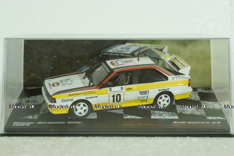 Audi Quattro A2 #10, Winner Acropolis Rally 1984, Stig Blomqvist/Bjorn Cederberg, Vencedores de Rally , Altaya 1:43