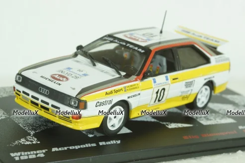 Audi Quattro A2 #10, Winner Acropolis Rally 1984, Stig Blomqvist/Bjorn Cederberg, Vencedores de Rally , Altaya 1:43