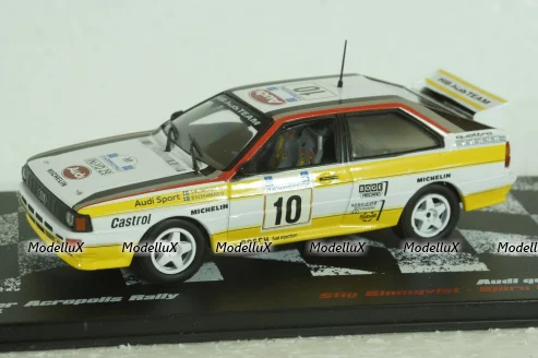 Audi Quattro A2 #10, Winner Acropolis Rally 1984, Stig Blomqvist/Bjorn Cederberg, Vencedores de Rally , Altaya 1:43