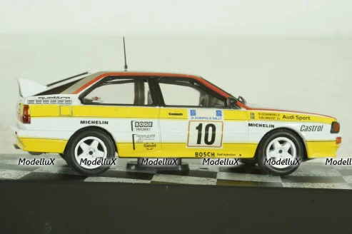 Audi Quattro A2 #10, Winner Acropolis Rally 1984, Stig Blomqvist/Bjorn Cederberg, Vencedores de Rally , Altaya 1:43