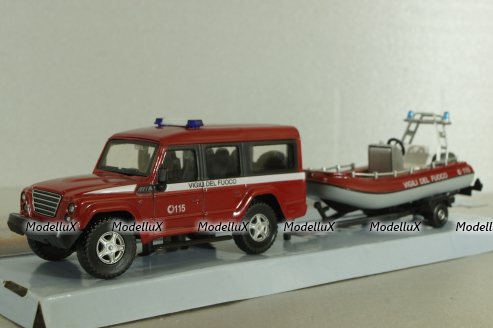 Iveco Massif Vigili Del Fuoco с катером, 53131VDF, Mondo Motors 1:43