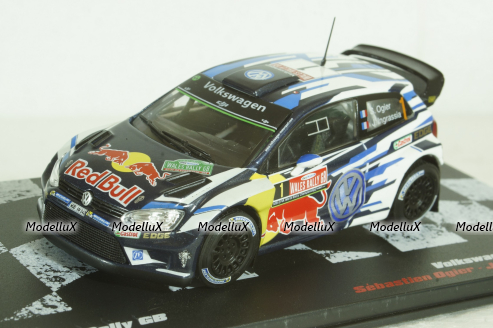 Volkswagen Polo WRC #1, Rally wales GB 2016, S.Ogier/J.Ingrassia, Vencedores de Rally , Altaya 1:43