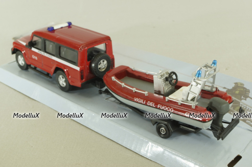 Iveco Massif Vigili Del Fuoco с катером, 53131VDF, Mondo Motors 1:43