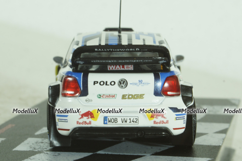 Volkswagen Polo WRC #1, Rally wales GB 2016, S.Ogier/J.Ingrassia, Vencedores de Rally , Altaya 1:43