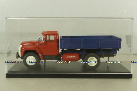 Зил-138 бортовой, газобаллонный 1960, красный/синий, Pegas Models 1:43