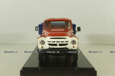 Зил-138 бортовой, газобаллонный 1960, красный/синий, Pegas Models 1:43