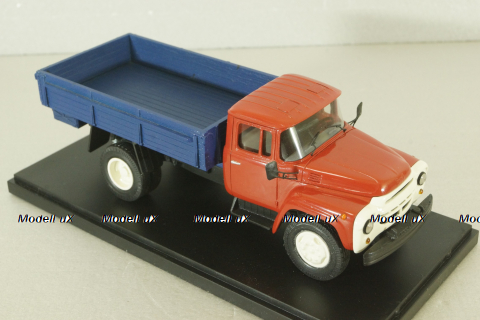 Зил-138 бортовой, газобаллонный 1960, красный/синий, Pegas Models 1:43