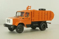 МКМ-2 мусоровоз с боковой загрузкой на шасси Зил-43З3 1986, оранжевый, Киммерия 1:43