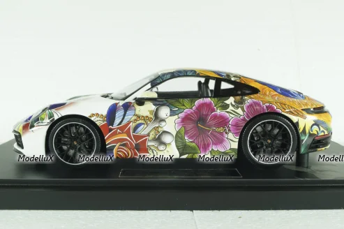 Porsche 911 Carrera 4S 2019, flower design, 155067329, Minichamps 1:18