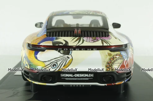 Porsche 911 Carrera 4S 2019, flower design, 155067329, Minichamps 1:18
