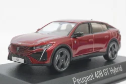 Peugeot 408 GT Hybrid 2023, red, 474811, Norev 1:43