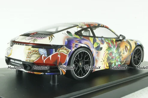 Porsche 911 Carrera 4S 2019, flower design, 155067329, Minichamps 1:18