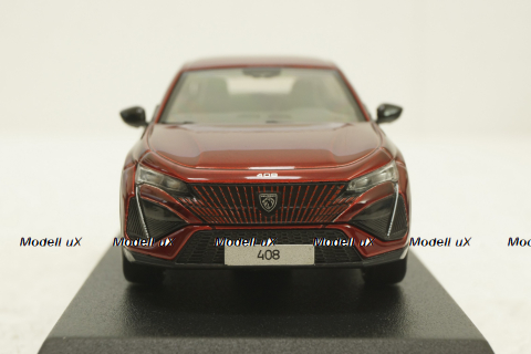 Peugeot 408 GT Hybrid 2023, red, 474811, Norev 1:43
