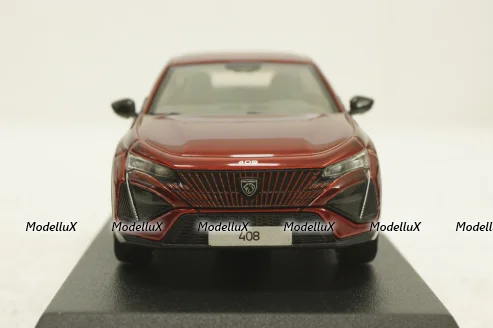 Peugeot 408 GT Hybrid 2023, red, 474811, Norev 1:43