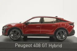 Peugeot 408 GT Hybrid 2023, red, 474811, Norev 1:43