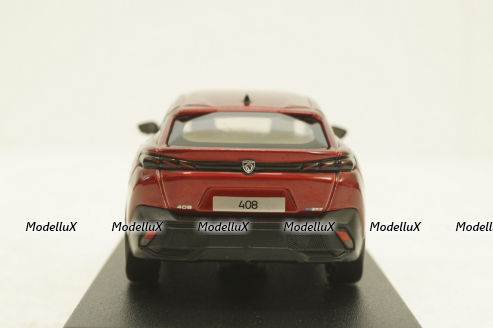 Peugeot 408 GT Hybrid 2023, red, 474811, Norev 1:43